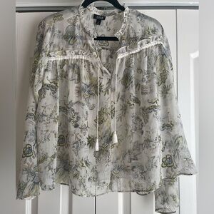 Sheer boho blouse